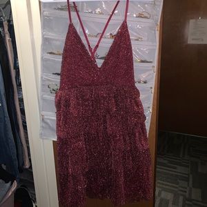 Sparkly ruffle dress